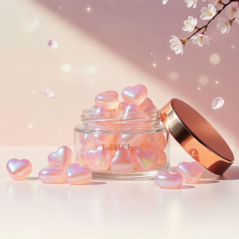 Tokki Chew Korean Collagen Heart Gummies