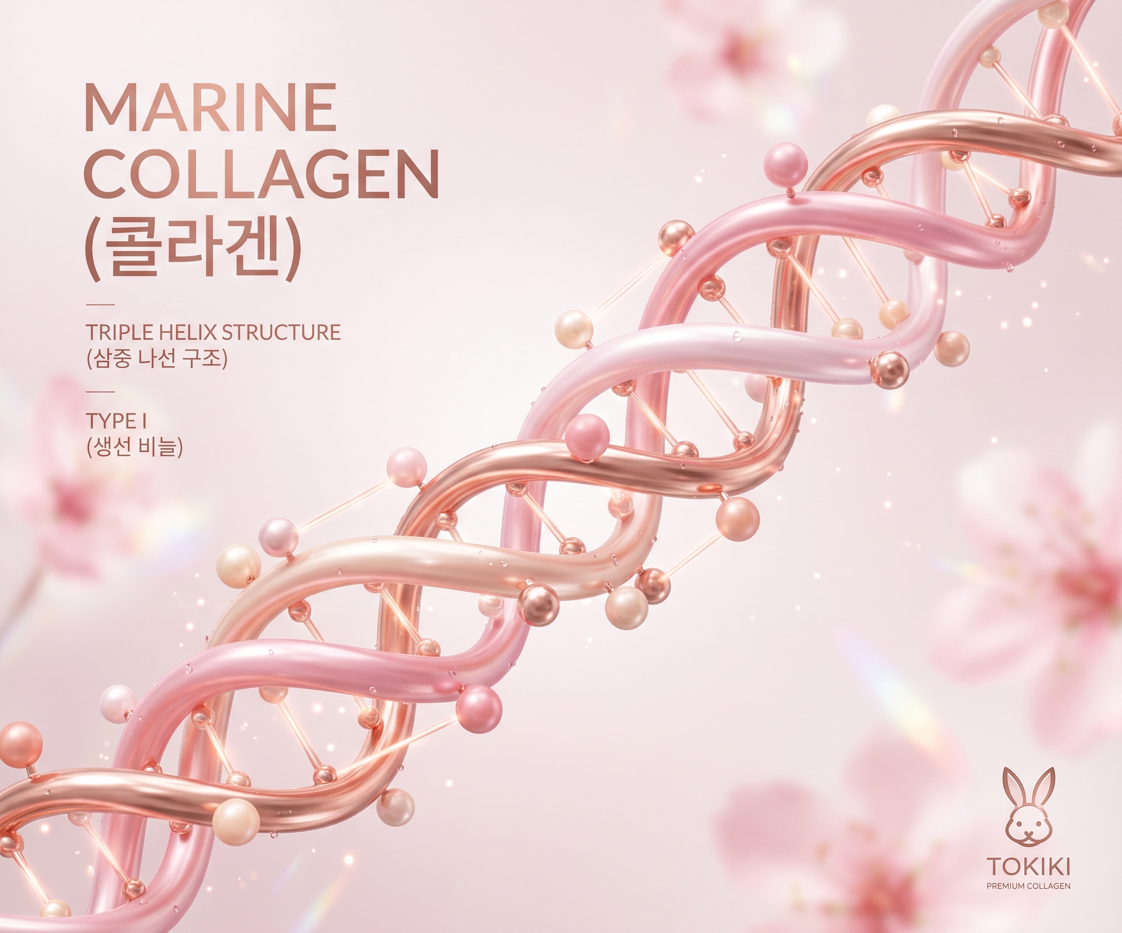 Marine collagen molecular structure
